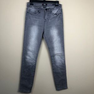 BDG high rise Cigarette ankle gray distressed jean 27